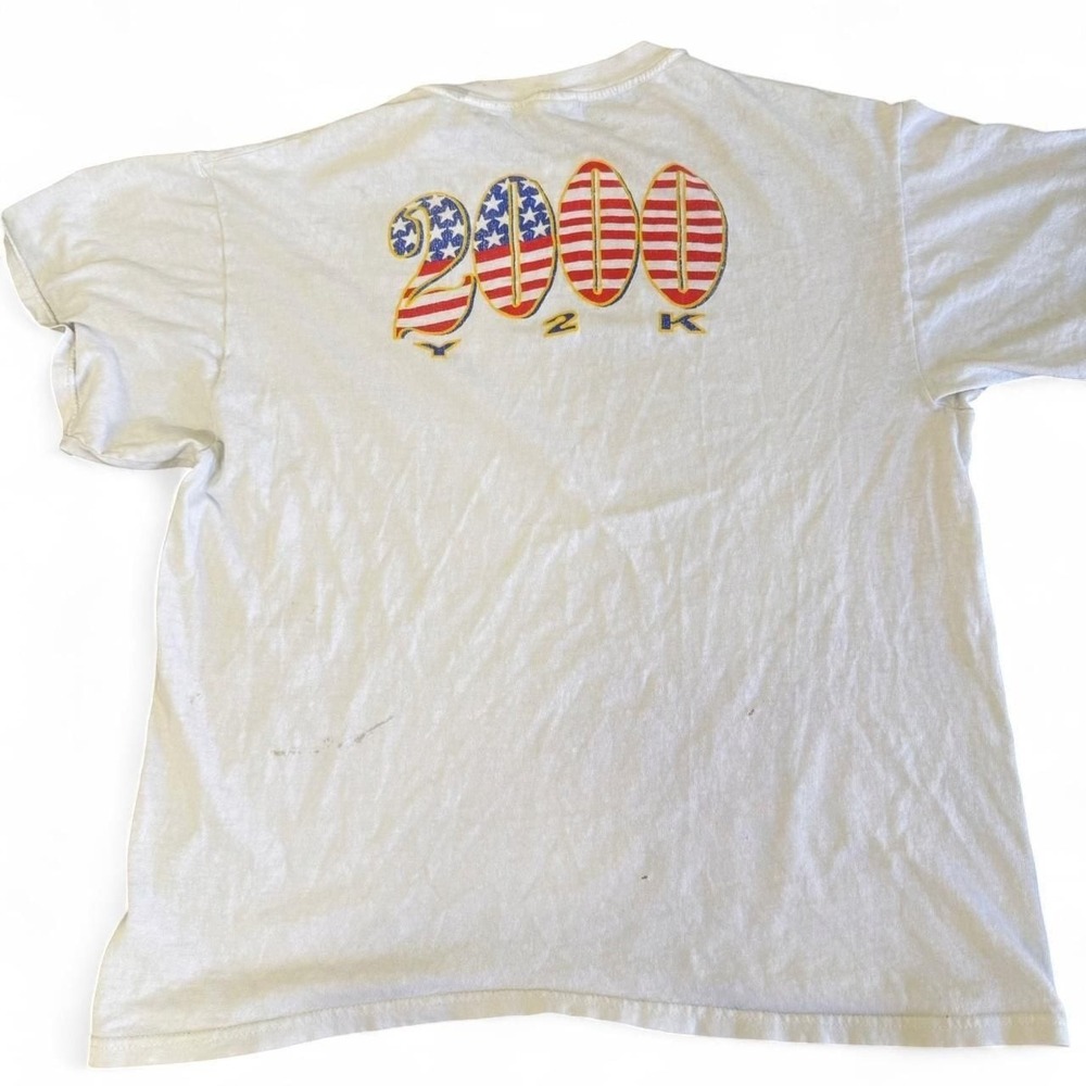 Vintage Fitness‎ Now Y2K 2000 USA Graphic Tee - Size L